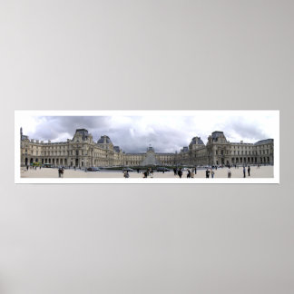 Póster Louvre Panorâmica