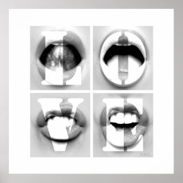 Poster LOVE / A Portrait of Phonetic Emotion