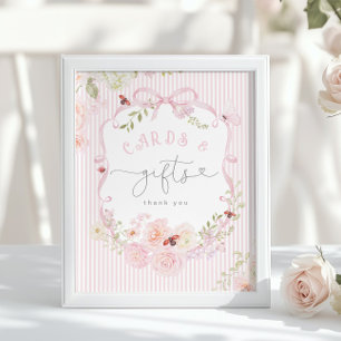 Poster Love Bug Cartões e presentes Arco Rosa Baby Shower