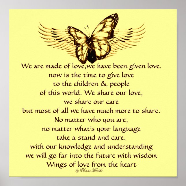 Póster Love Cares (Frente)