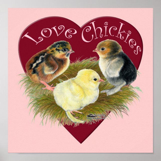 Poster Love Chickies (Frente)