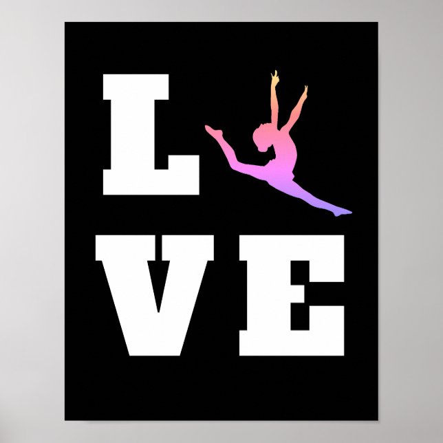 Poster Love Dance | Dançarino Colorido (Frente)