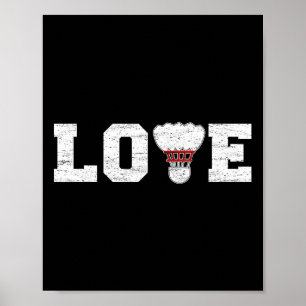 Poster Love Dminton Shuttle Birdies - Dminton Sport