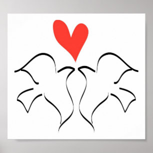 Póster Love Doves
