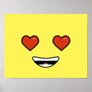 Poster Love Emoji