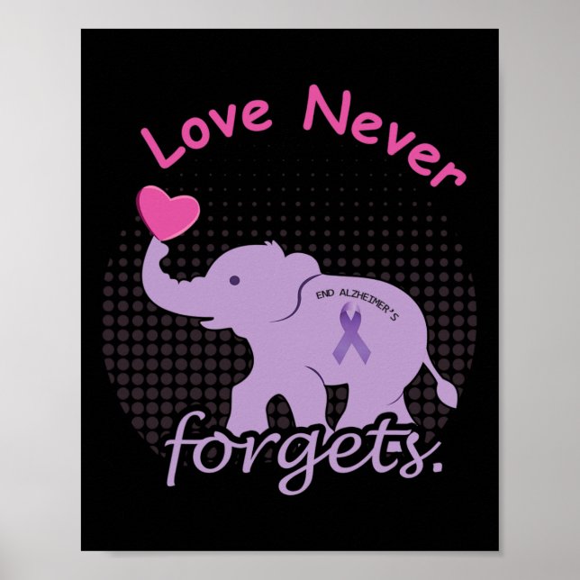 Poster Love End Alzheimer End Heimer Heimer Heimer Heimer (Frente)