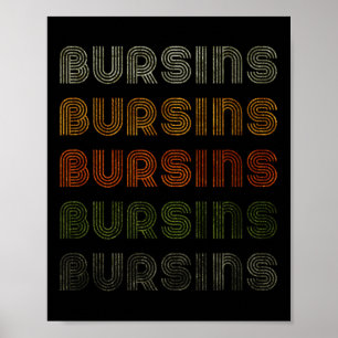 Poster Love Heart Bursins Tee Grunge Vintage Style Black