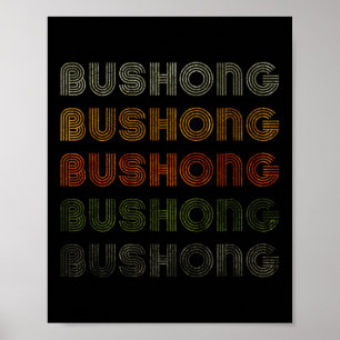 Poster Love Heart Bushong Tee Grunge Vintage Style Black