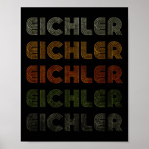 Poster Love Heart Eichler Tee Grunge Vintage Style Black