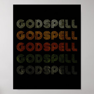 Poster Love Heart Godfel Tee Grunge Vintage Style Black