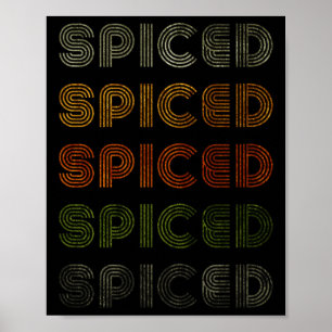 Poster Love Heart Spiced Tee Grunge Vintage Style Black S