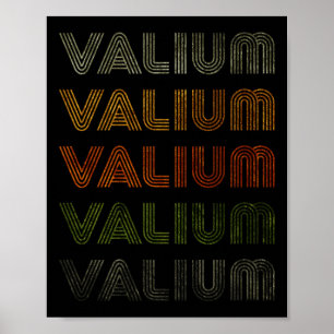 Poster Love Heart Valium Tee Grunge Estilo Vintage Black
