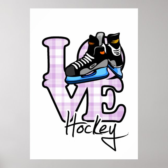 Póster Love Hockey (Frente)