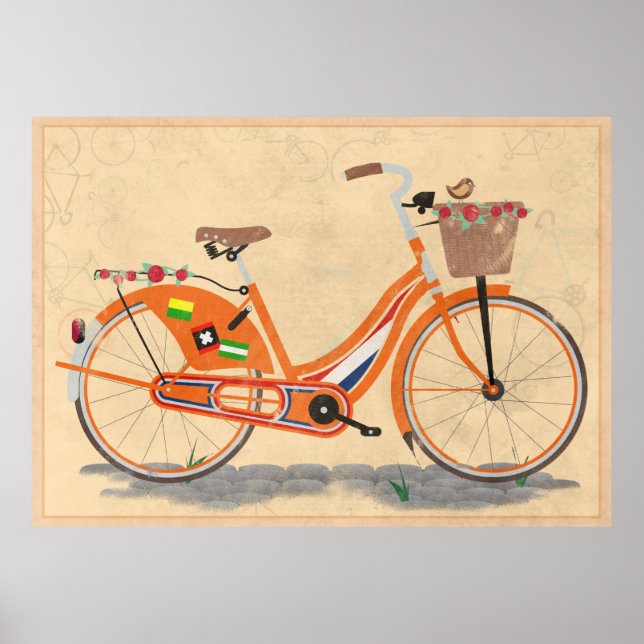 Poster Love Holland, Love Bike (Frente)