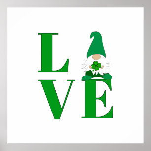 Poster Love Irish Gnomo