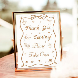 Poster Love is Brewing Coffee Bridal Shower Favor
