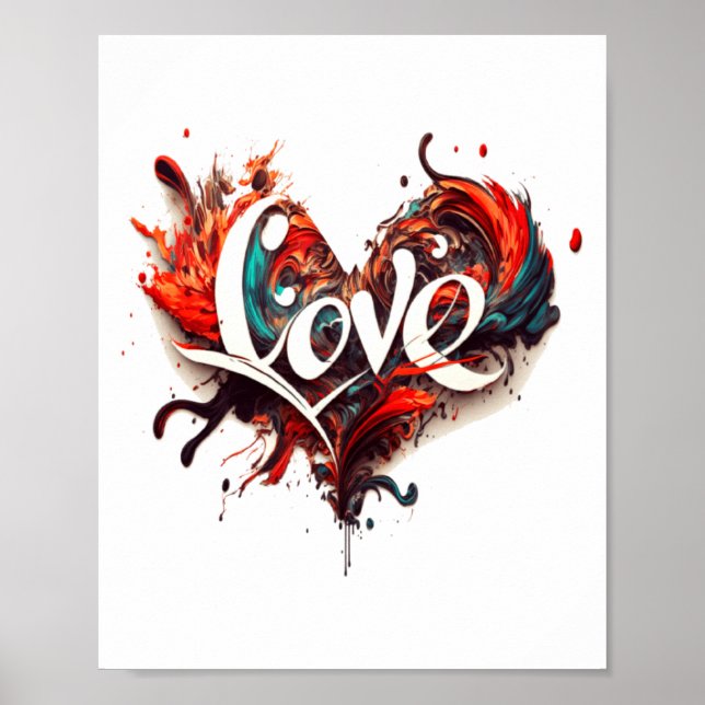 Poster Love Is On Valentines Day  (Frente)