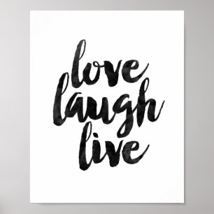 Poster Love Laugh Live