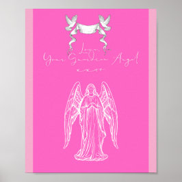 Poster Love Letter Design - Love, Your Guardian Angelxxoo