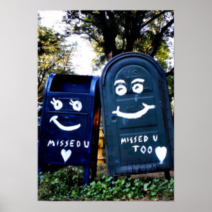 Póster love mailboxes : i missed you