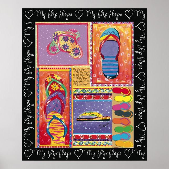 Póster Love-My-Flip-Flops-poster (Frente)