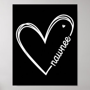 Poster Love Nawnee Heart Women - Dia de as mães Aniversár