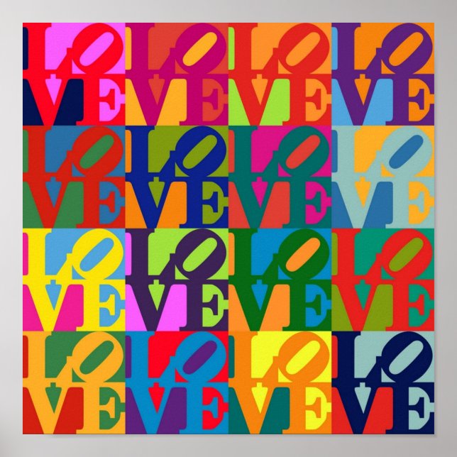 Poster Love Pop Art (Frente)