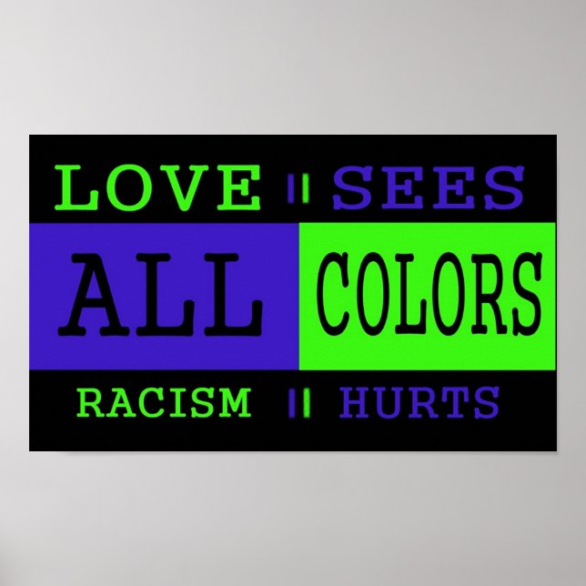 Poster Love Sees All Colors (Frente)