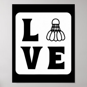 Poster Love Shuttle Dminton