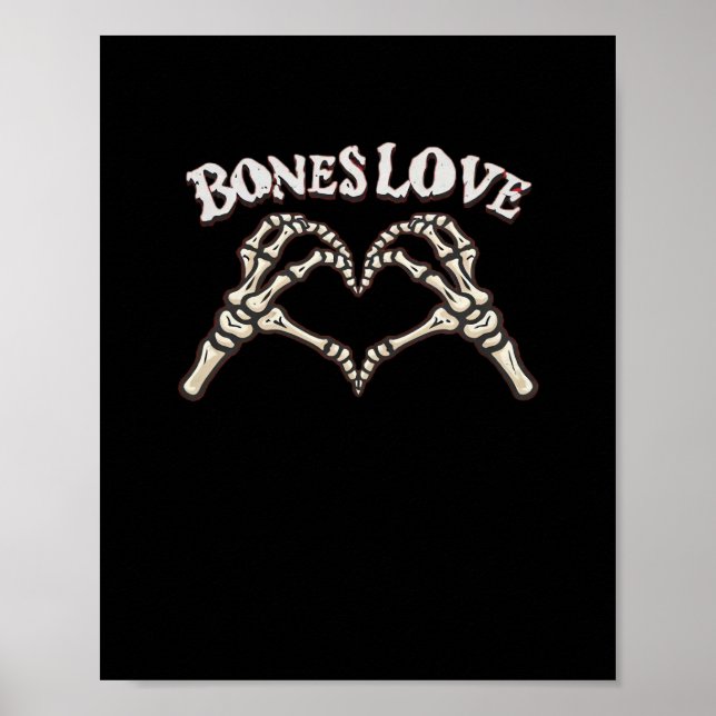 Poster Love Skeleton Hand Classic (Frente)