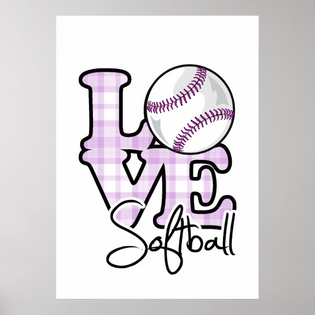 Poster Love Softball (Frente)