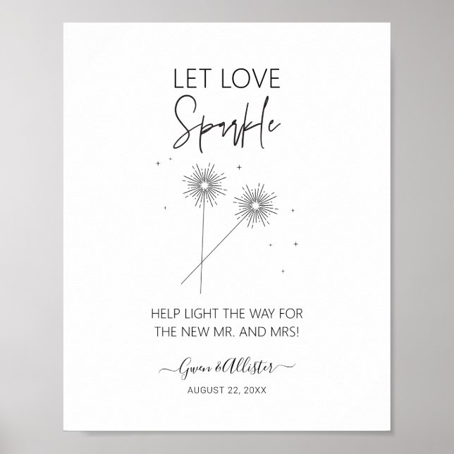 Poster Love Sparkle Sign Sendoff G400 (Frente)