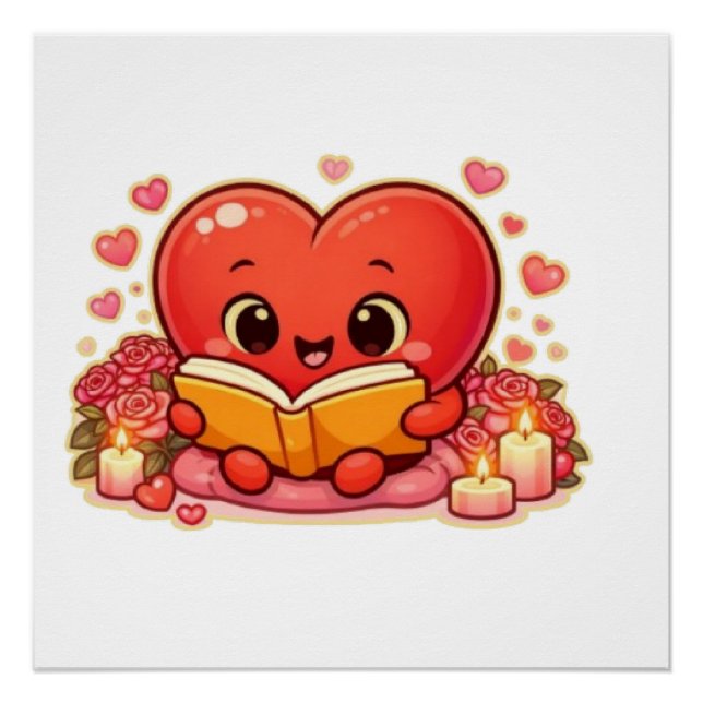 Póster Love Stories Begin Within the Heart (Frente)