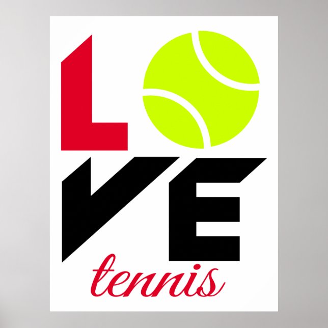 Poster Love tênis (Frente)