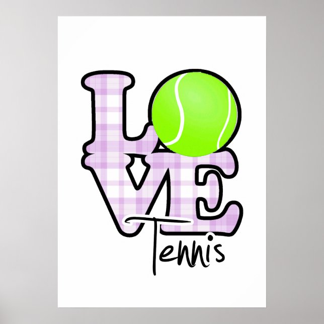 Poster Love Tênis (Frente)