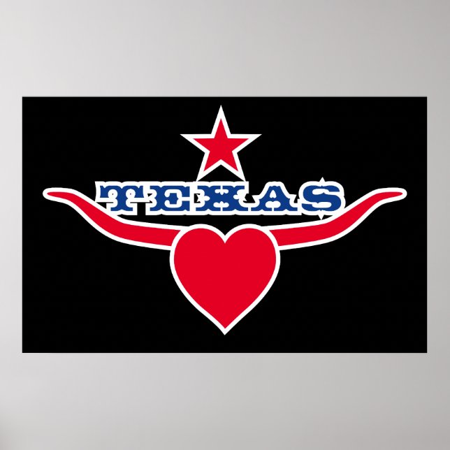 Póster Love Texas (Frente)