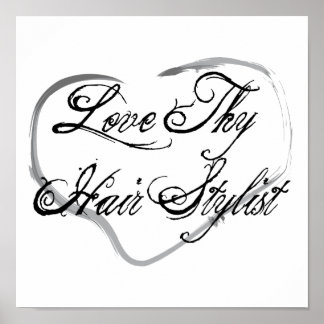 Póster Love Thair Stylist