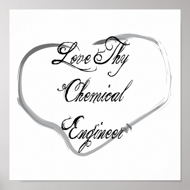 Poster Love Thy Chemical Engenheiro (Frente)