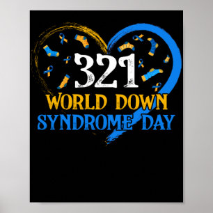Poster Love World Down Syndrome Awarting Day Love