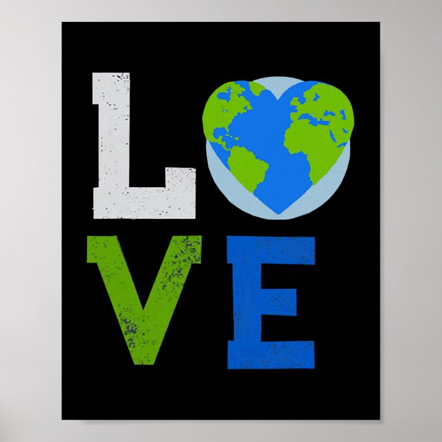 Poster Love World Earth Day 2022 Planet Environmental (Frente)