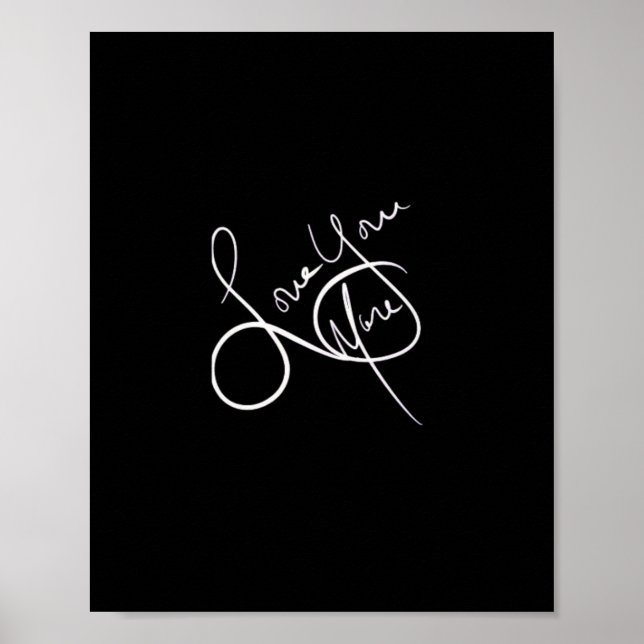 Poster Love You More Modern Aesthetic  (Frente)