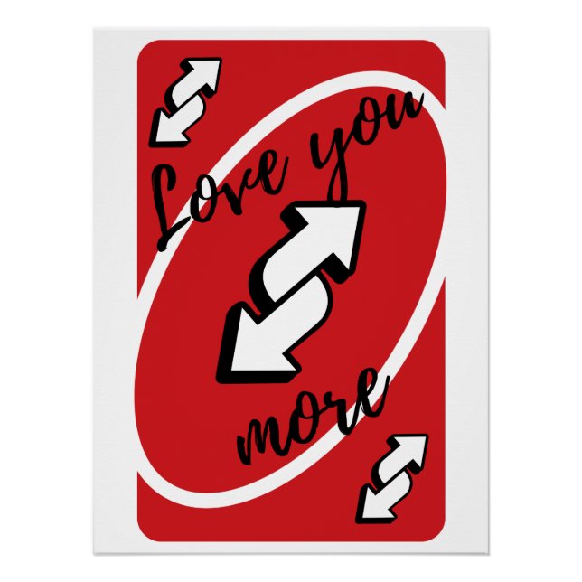 Póster 'Love You More' Uno-Karte (Frente)