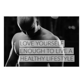 Póster Love Yourself Motivational Poster