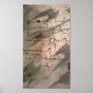 Poster Loveisachain. Pôster