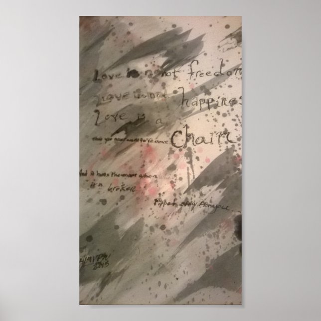 Poster Loveisachain. Pôster (Frente)