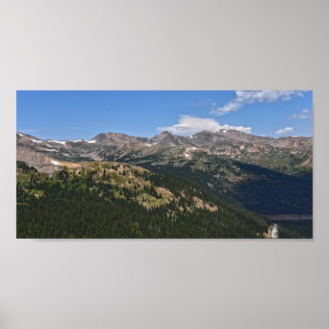 Poster Loveland Pass, Colorado, Panorama (Frente)