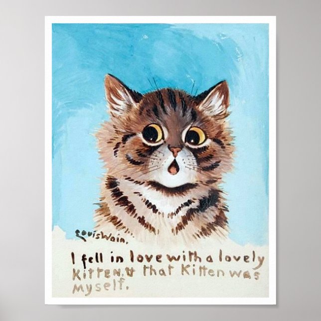 Poster Lovely Kitten, Louis Wain (Frente)
