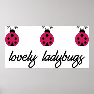 Poster Lovely Ladybugs