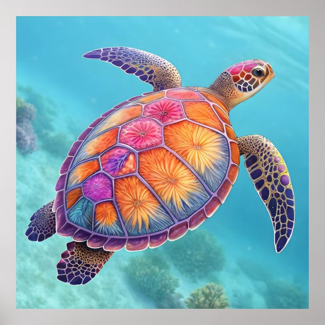 Poster Lovely Turtle (Frente)