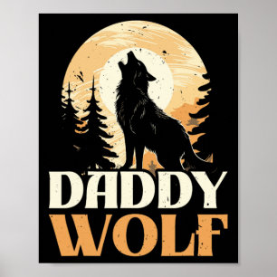 Poster Lover Wolf Pack Wolfgang Willife Animal Papa Wolf